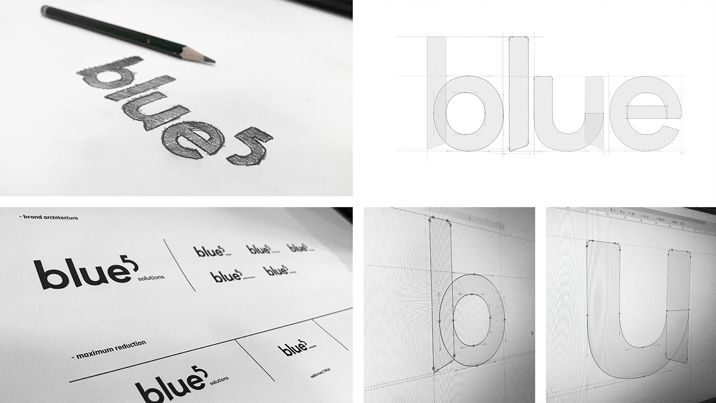 Blue 5 Solutions公司LOGO設(shè)計(jì)