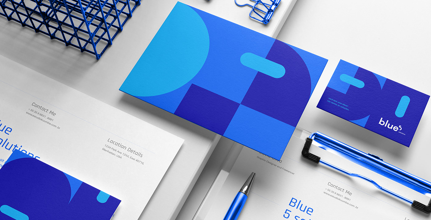 Blue 5 Solutions公司LOGO設(shè)計(jì)