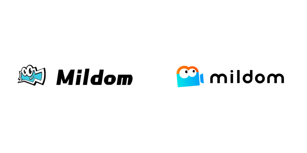 Mildom 新舊LOGO對(duì)比（左圖為舊）